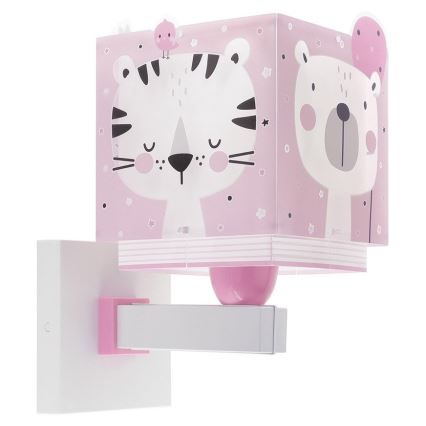 Dalber 63119S - Wand Lamp voor Kinderen JUNGLE 1xE27/15W/230V roze