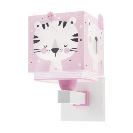 Dalber 63119S - Wand Lamp voor Kinderen JUNGLE 1xE27/15W/230V roze