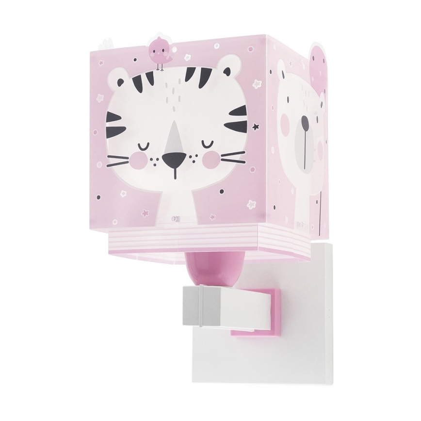 Dalber 63119S - Wand Lamp voor Kinderen JUNGLE 1xE27/15W/230V roze