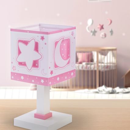 Dalber 63231NS - LED-kinderlampje MOONLIGHT 1xG4/4W/230V roze