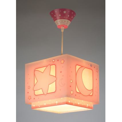 Dalber 63232S - Hanglamp voor kinderkamer MOON LIGHT 1x E27 / 60W