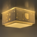 Dalber 63236E - Plafondlamp voor Kinderen MOONLIGHT 2xE27/60W/230V grijs