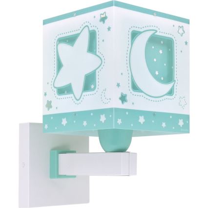 Dalber 63239H - Applique murale enfant MOONLIGHT 1xE27/15W/230V vert