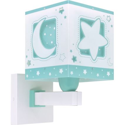 Dalber 63239H - Applique murale enfant MOONLIGHT 1xE27/15W/230V vert
