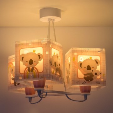 Dalber 63267S - Kinderhanglamp KOALA 3xE27/60W/230V