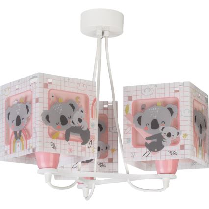 Dalber 63267S - Kinderhanglamp KOALA 3xE27/60W/230V