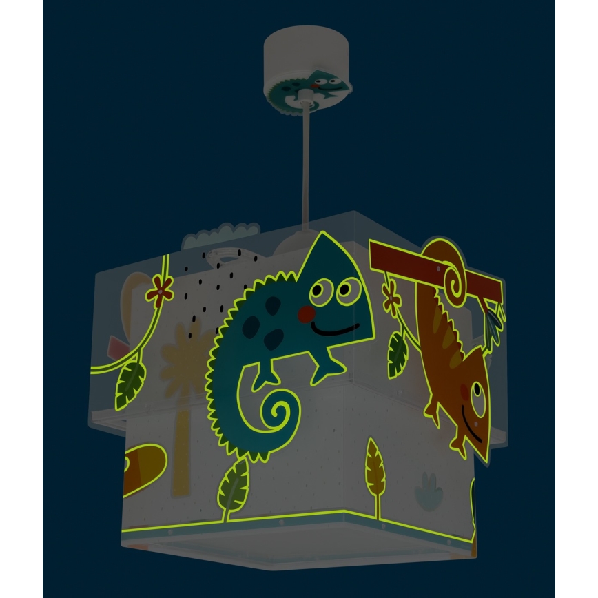 Dalber 63312 - Suspension pour enfant HAPPY JUNGLE 1xE27/15W/230V
