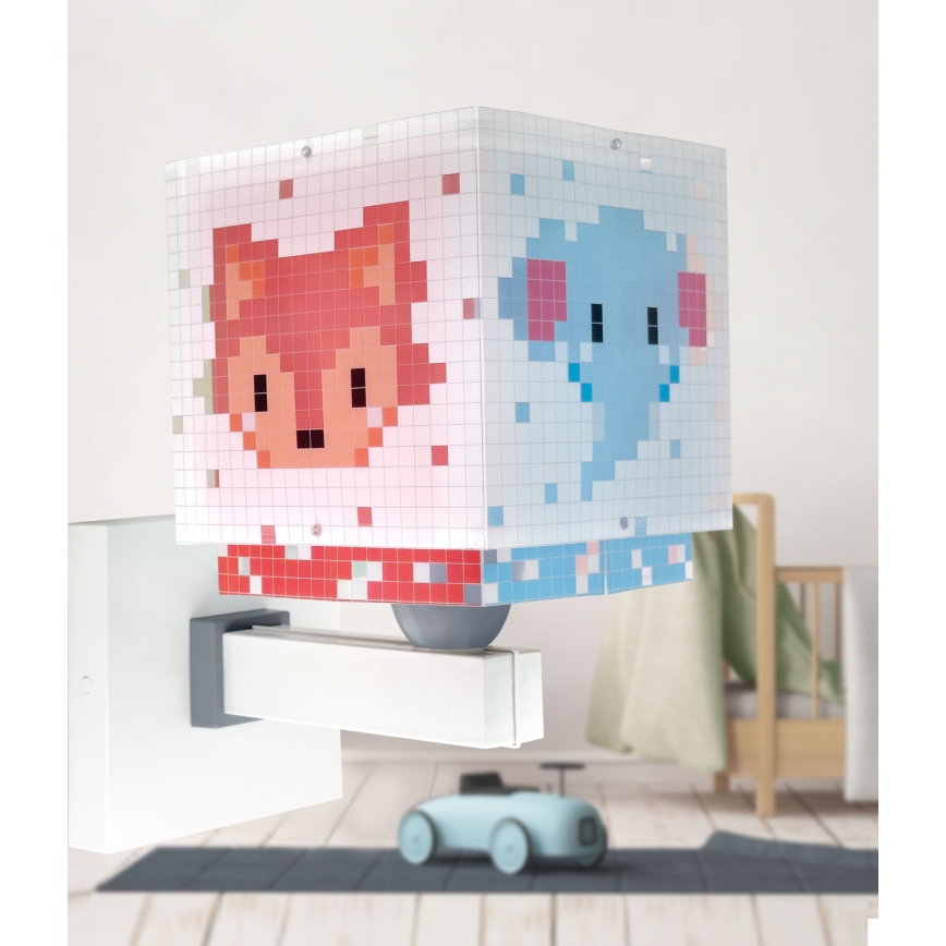 Dalber 63379 - Kinderwandlamp LITTLE PIXEL 1xE27/15W/230V