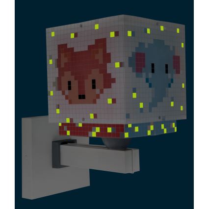 Dalber 63379 - Kinderwandlamp LITTLE PIXEL 1xE27/15W/230V