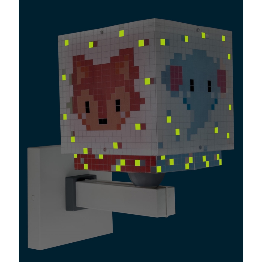 Dalber 63379 - Kinderwandlamp LITTLE PIXEL 1xE27/15W/230V