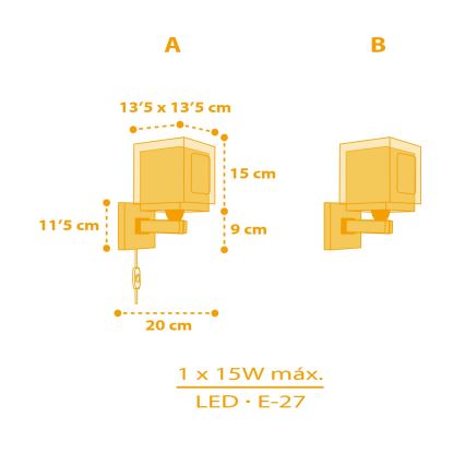 Dalber 63409 - Wandlamp voor kinderen MY FARM 1xE27/15W/230V