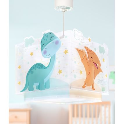 Dalber 63452 - Kinderlamp BABY DINOS 1xE27/15W/230V in vrolijke kleuren