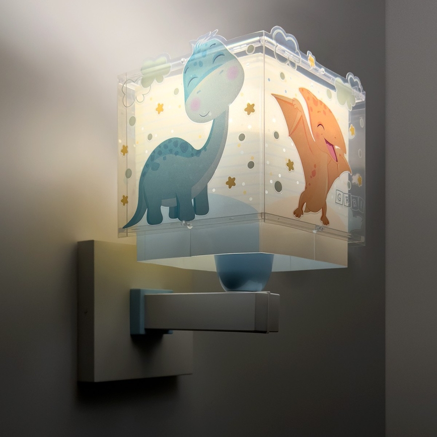 Dalber 63459 - Kinderwandlamp BABY DINOS 1xE27/15W/230V veelkleurig