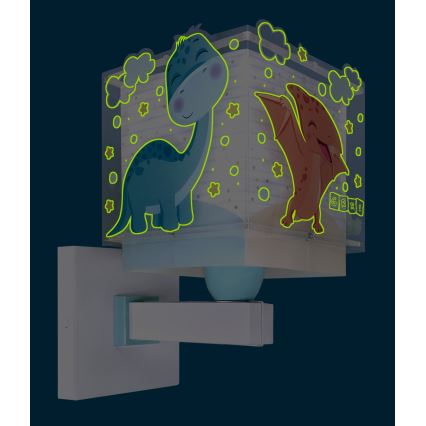 Dalber 63459 - Kinderwandlamp BABY DINOS 1xE27/15W/230V veelkleurig