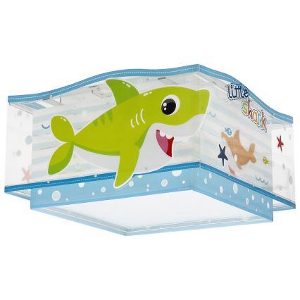 Dalber 63476 - Plafondlamp voor Kinderen BABY SHARK 2xE27/60W/230V