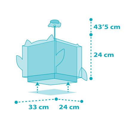 Dalber 64392 - Hanglamp voor kinderen LITTLE OWL 1xE27/60W/230V