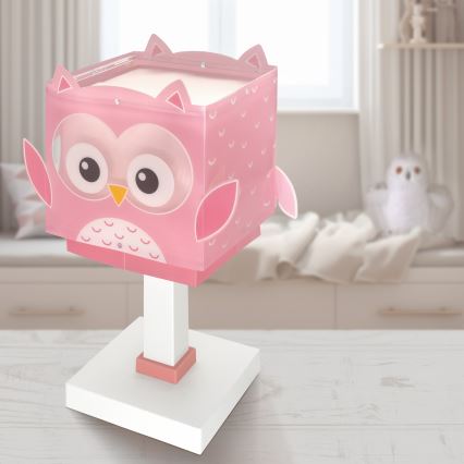Dalber 64481N - LED kinderlampje LITTLE OWL 1xG4/4W/230V roze