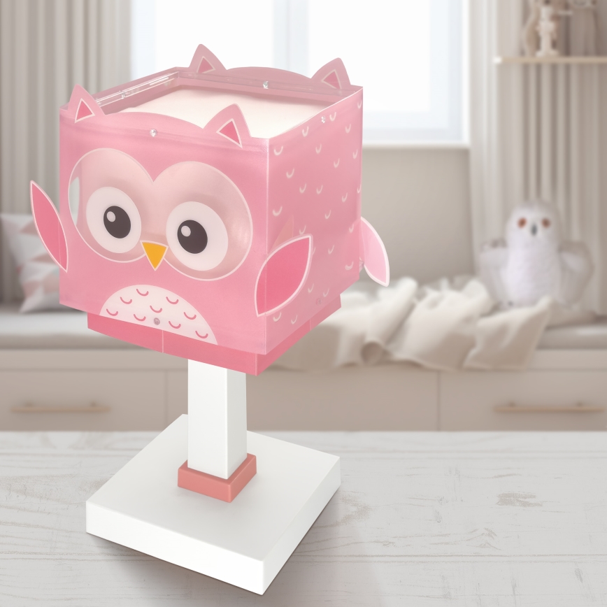 Dalber 64481N - LED kinderlampje LITTLE OWL 1xG4/4W/230V roze