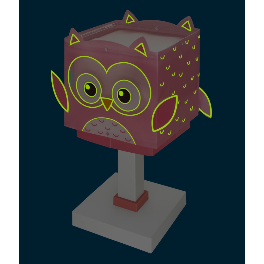 Dalber 64481N - LED kinderlampje LITTLE OWL 1xG4/4W/230V roze