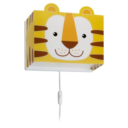 Dalber 64568 - Applique murale pour enfant LITTLE TIGER 1xE27/60W/230V