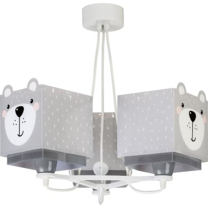 Dalber 64577 - Hanglamp kinderkamer LITTLE TEDDY 3xE27/60W/230V