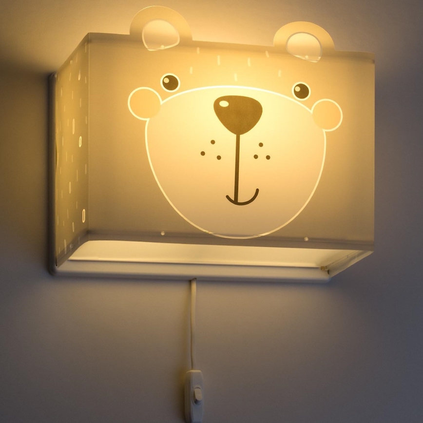 Dalber 64578 - Wandlamp kinderkamer LITTLE TEDDY 1xE27/60W/230V