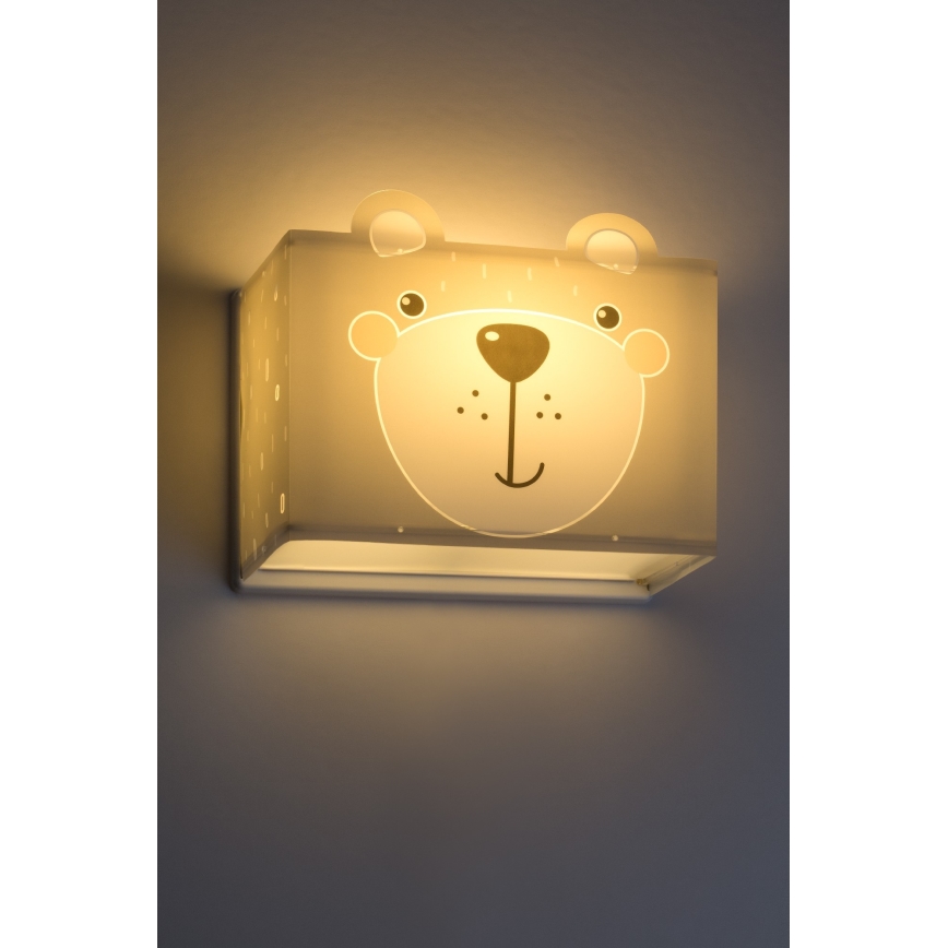 Dalber 64578 - Wandlamp kinderkamer LITTLE TEDDY 1xE27/60W/230V
