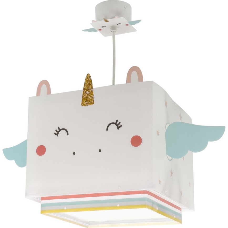 Dalber 64592 - Hanglamp voor kinderen LITTLE UNICORN 1xE27/15W/230V