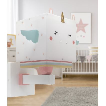 Dalber 64599 - Wandlamp voor kinderen LITTLE UNICORN 1xE27/15W/230V