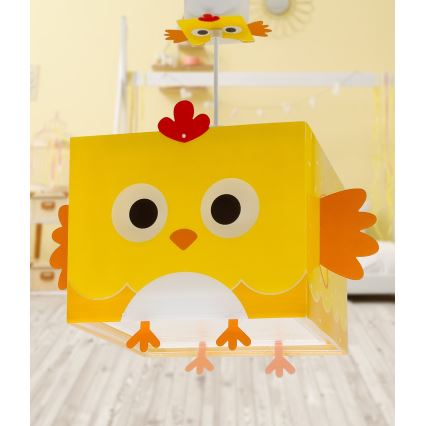 Dalber 64642 - Hanglamp voor kinderen LITTLE CHICKEN 1xE27/15W/230V