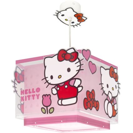 Dalber 73262 - Lustre pour enfant HELLO KITTY 1xE27/15W/230V, rose