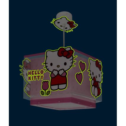 Dalber 73262 - Lustre pour enfant HELLO KITTY 1xE27/15W/230V, rose