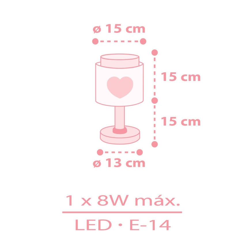 Dalber 76011NS - Lampe LED pour enfant BABY DREAMS 1xG4/4W/230V, rose