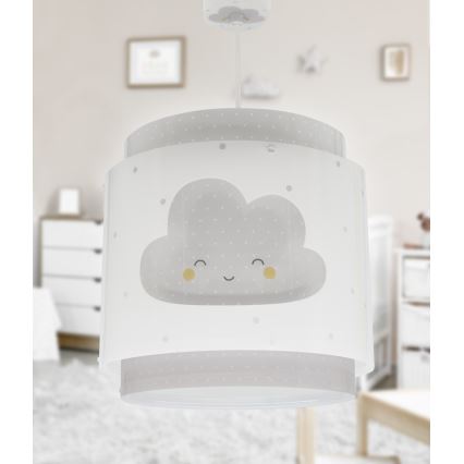 Dalber 76012E - Hanglamp voor kinderen BABY DREAMS 1xE27/15W/230V grijs