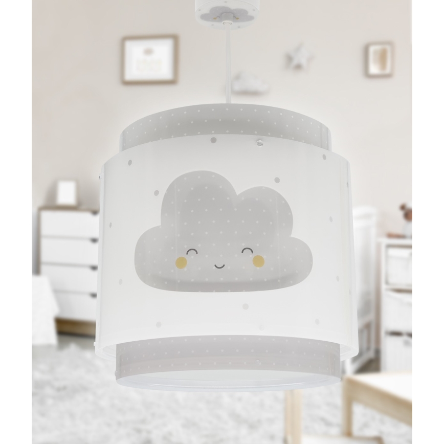 Dalber 76012E - Suspension pour enfant BABY DREAMS 1xE27/15W/230V gris