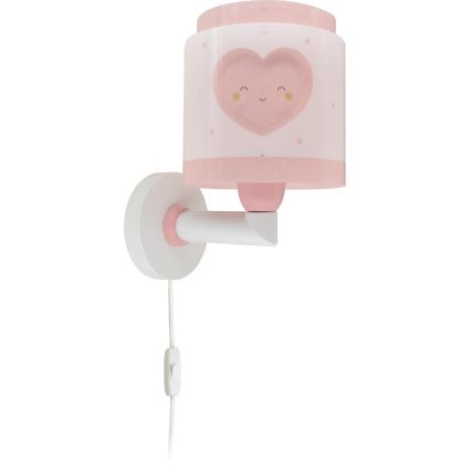 Dalber 76019S - Wandlamp voor kinderen BABY DREAMS 1xE27/15W/230V roze