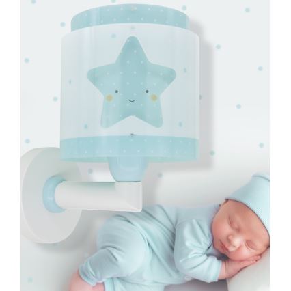 Dalber 76019T - Wandlamp voor kinderen BABY DREAMS 1xE27/15W/230V blauw