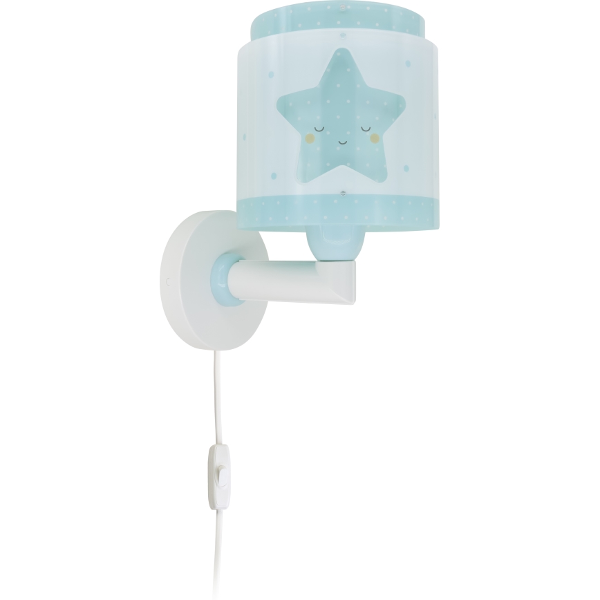 Dalber 76019T - Wandlamp voor kinderen BABY DREAMS 1xE27/15W/230V blauw