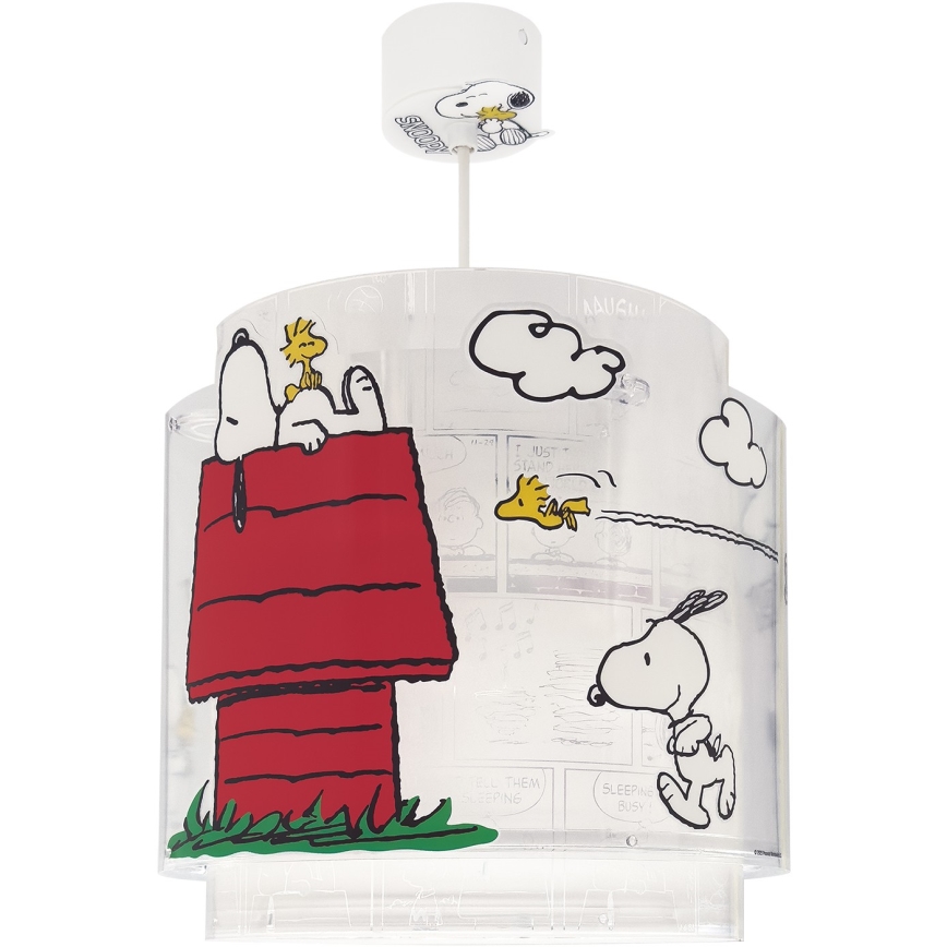 Dalber 76302 - Kinderlamp SNOOPY 1xE27/15W/230V wit/rood