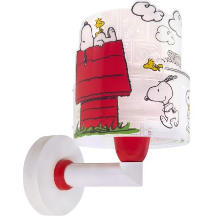 Dalber 76309 - Applique murale pour enfants SNOOPY 1xE27/15W/230V blanc/rouge