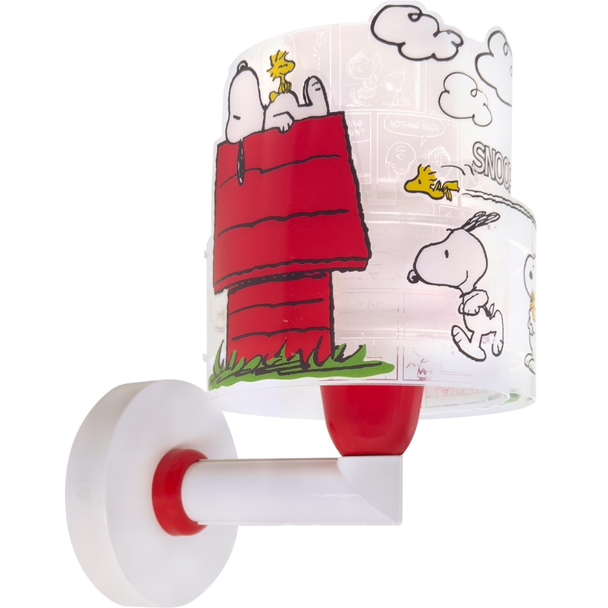 Dalber 76309 - Applique murale pour enfants SNOOPY 1xE27/15W/230V blanc/rouge