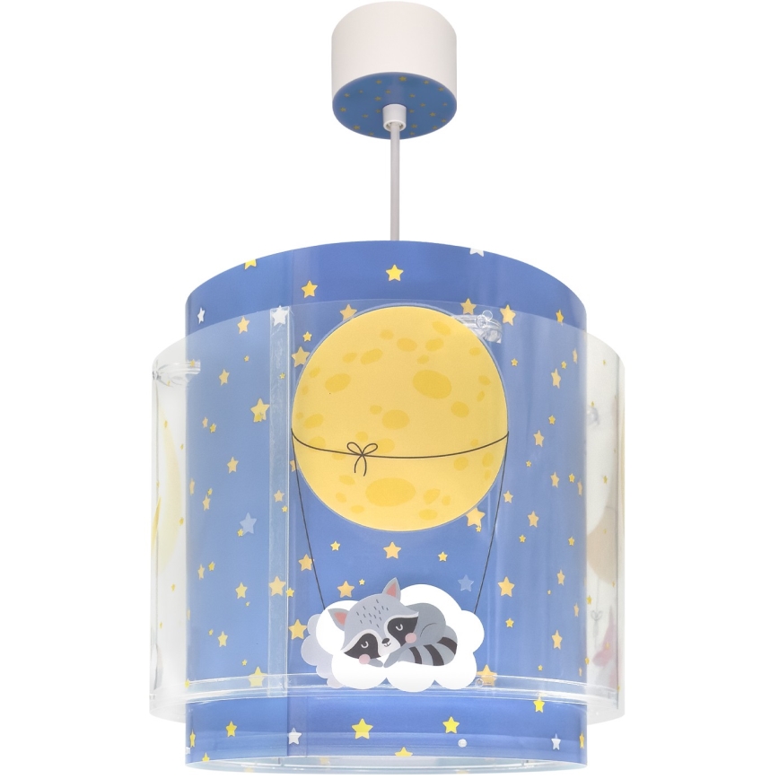 Dalber 76632 - Lustre pour enfant MOON DREAMS 1xE27/15W/230V bleu
