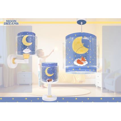 Dalber 76639 - Applique murale pour enfants MOON DREAMS 1xE27/15W/230V bleue