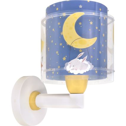 Dalber 76639 - Kinderwandlamp MOON DREAMS 1xE27/15W/230V blauw