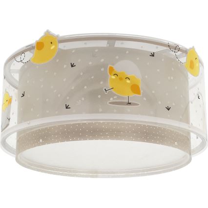 Dalber 76876 - Plafondlamp kinderkamer BABY CHICK 2xE27/15W/230V