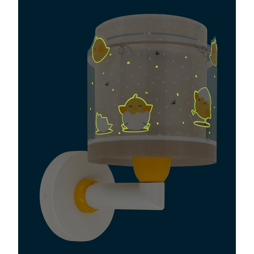 Dalber 76879 - Wandlamp voor kinderen BABY CHICK 1xE27/15W/230V