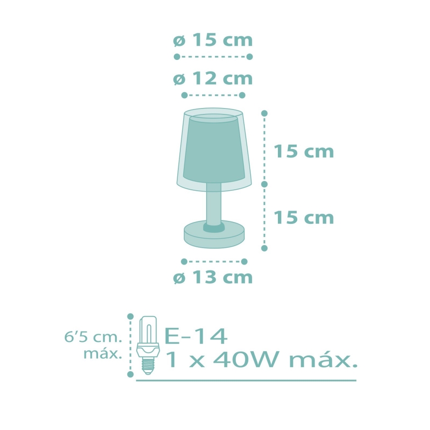 Dalber 81171H - Kinderlamp DREAM FLOWERS 1xE14/40W/230V