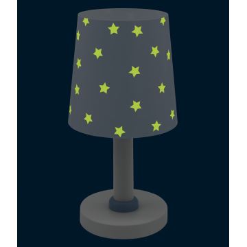 Dalber 82211T - Lamp voor Kinderen STAR LIGHT 1xE14/40W/230V blauw