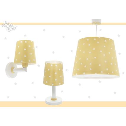 Dalber 82212A - Lustre enfant STAR LIGHT 1xE27/60W/230V jaune