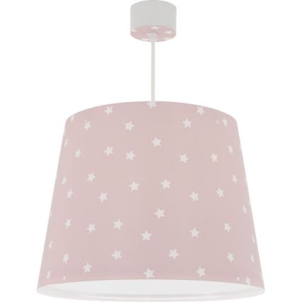 Dalber 82212S - Hanglamp voor Kinderen STAR LIGHT 1xE27/60W/230V roze